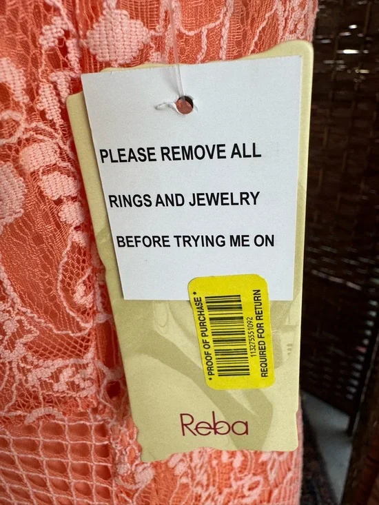 Reba Coral Lace Halter Maxi Dress - Picture 7 of 10